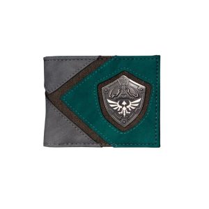 Accesorio Billetera Videojuego - Leyenda de Zelda - Escudo Link (Verde/Gris)