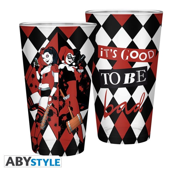 Tazones y Mas- Vaso DC Comics Large Glass - Harley Quinn