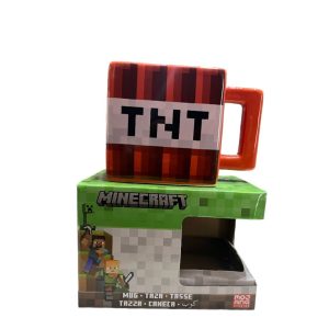 Tazones y Mas - Tazon Ceramica 3D Minecraft - TNT 320ml