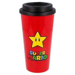 Tazones y Mas - Vaso Mario Bros - Mug Cafe Doble Pared - Super Mario
