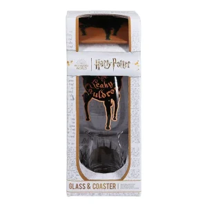 Tazones y Mas - Leaky Cauldron Glass & Coaster Set (Copa+Posavaso)