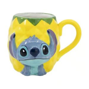 Tazones y Mas - Tazon Ceramica Lilo & Stitch 400ml - Piña