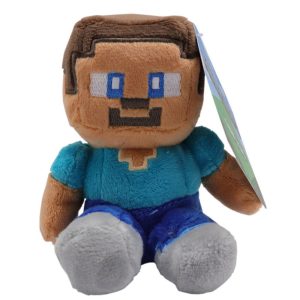 Peluche Videojuego - Minecraft - Mini Plush "Crafters" (Wave 1) - Steve - Intek