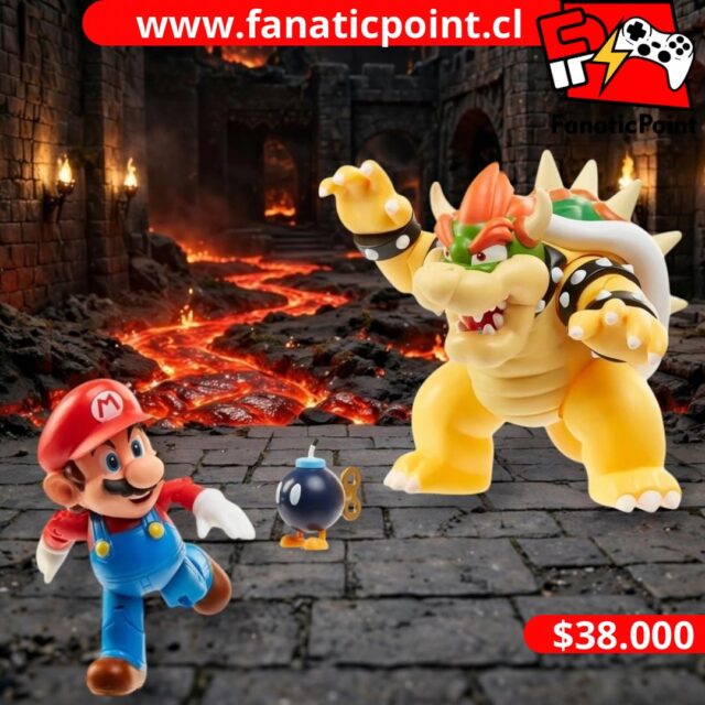 🔥🍄 ¡La batalla por el Reino Champiñón llegó a Fanaticpoint! 🍄🔥

Mario se enfrenta una vez más a Bowser en el increíble Bowser’s Lava Battle Set de Jakks, un espectacular set para recrear toda la acción y el caos de una batalla sobre lava 🌋⚔️. ¡Ideal para coleccionistas y fanáticos de Super Mario que quieran llevar la aventura directamente a su colección!

💰 Valor: $38.000
📍 Encuéntralo en Fanaticpoint, Calle Brasil 471, La Serena.
🌐 www.fanaticpoint.cl
🚚 Envíos a regiones y delivery en La Serena y Coquimbo.