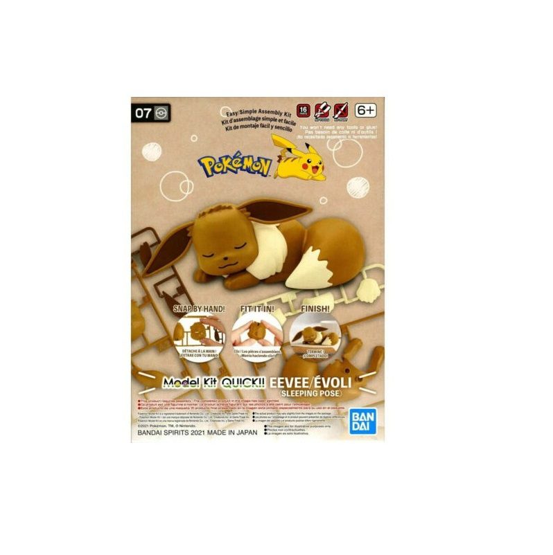 Figura Armable Pokemon Model Kit Eevee Durmiendo - Imagen 4