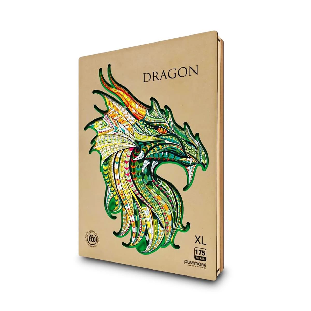 Juego de Mesa - Puzzle Dragon 2D (Madera Reciclada)