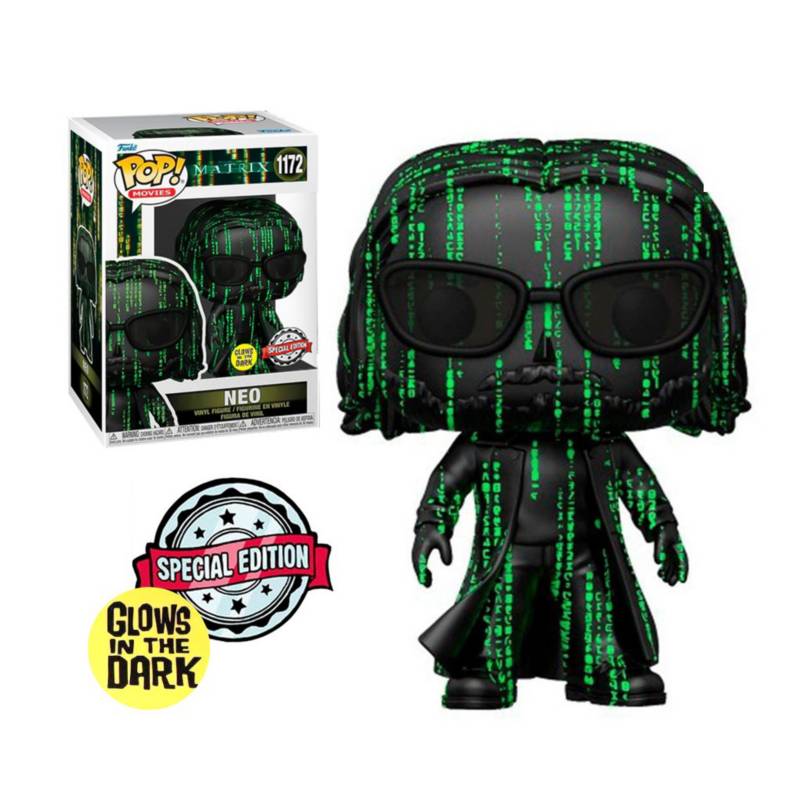 Figura Funko Pop Matrix 1172 Neo Glows In The Dark - Imagen 2