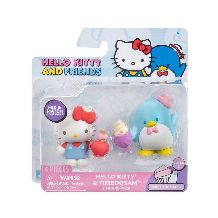 Figura Estatica Hello Kitty And Friends - Pack 2 Figuras Series1 Sweet&Salty - Hello Kitty & Tuxedosam - Imagen 2