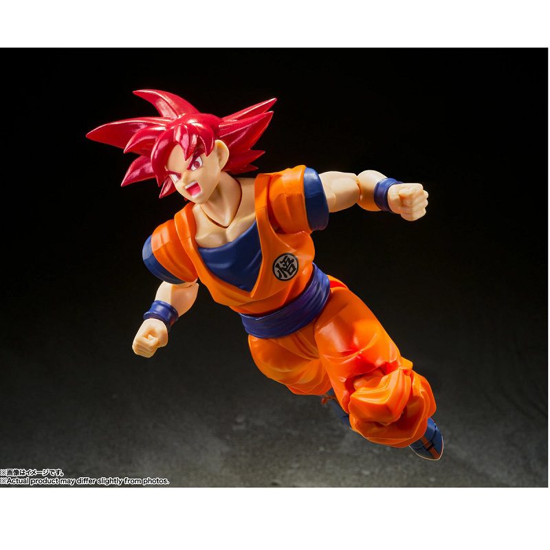 Figura Articulada Dragon Ball Super - S.H.Figuarts - Super Saiyan God Son Goku "Saiyan God Instilled With The Light Of Richteous Hearts" - Tamashii Nations - Imagen 7