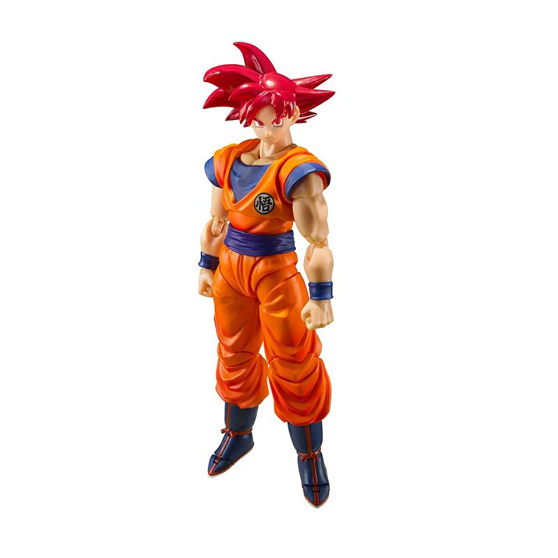 Figura Articulada Dragon Ball Super - S.H.Figuarts - Super Saiyan God Son Goku "Saiyan God Instilled With The Light Of Richteous Hearts" - Tamashii Nations
