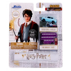 Figura Coleccionable Harry Potter - Vehículos Jada "Nano Hollywood Rides" Harry Potter 2 Piezas