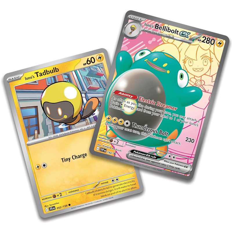 Juego de Mesa - Pokémon TCG - Scarlet & Violet - Iono´s Bellibolt ex Premium Collection- INGLES - Imagen 7