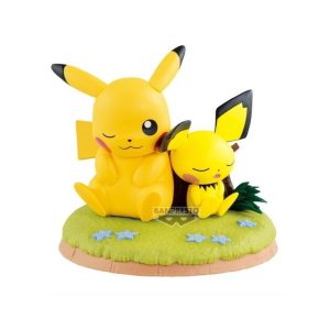 Figura Estatica Pokémon - Relaxing Time - Pikachu & Pichu