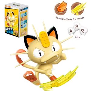 Figura Armable Pokemon - Keep Pley - Battle Series Wave 1 - Meowth (Articulado)