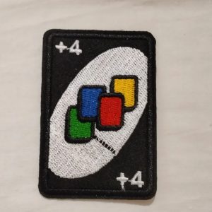 Accesorio Parche - Juego Uno - Carta "+4"