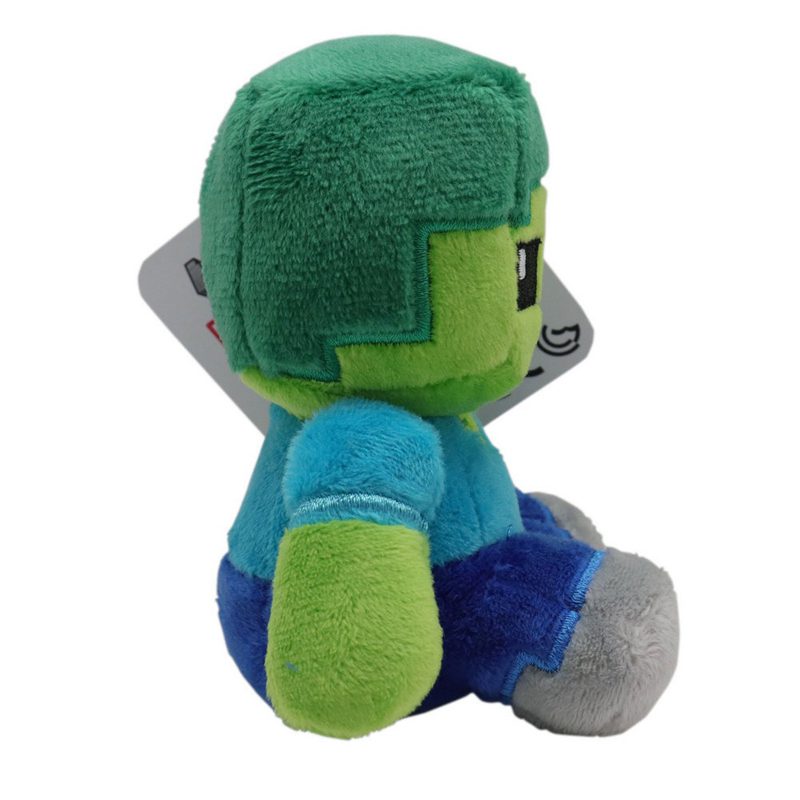 Peluche Videojuego - Minecraft - Mini Plush "Crafters" (Wave 1) - Zombie - Intek - Imagen 3