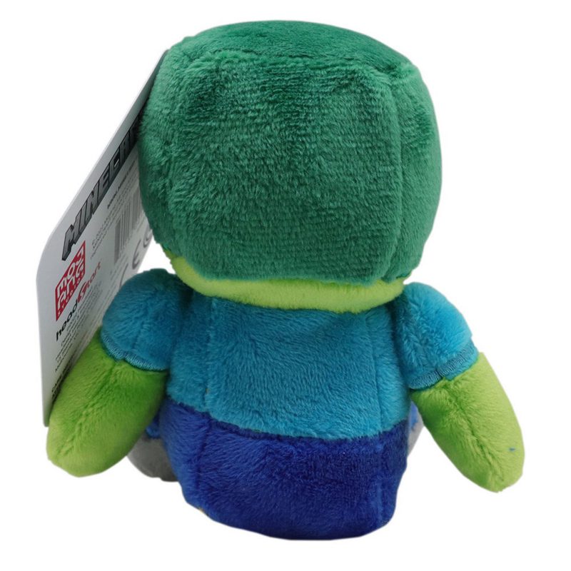 Peluche Videojuego - Minecraft - Mini Plush "Crafters" (Wave 1) - Zombie - Intek - Imagen 4