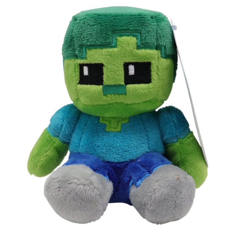 Peluche Videojuego - Minecraft - Mini Plush "Crafters" (Wave 1) - Zombie - Intek
