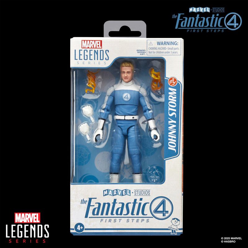 Figura Articulada Marvel Legends Series - The Fantastic 4 "First Steps" - Johnny Storm