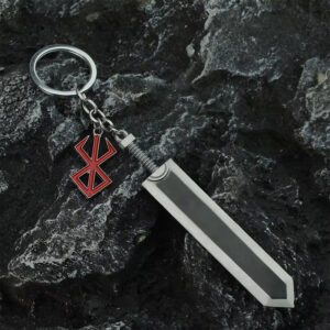 Accesorio Llavero Anime - Berserk - Espada Guts "Matadragones" y Marca del Sacrificio