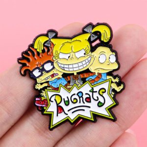 Accesorio Pin Serie/Pelicula - Los Rugrats - Angelica, Carlitos y Tommy