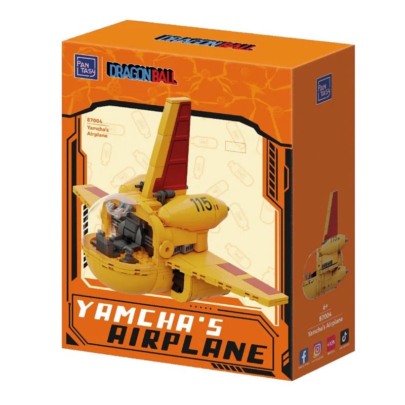 Figura Armable Dragon Ball - Pantasy - Construction Set "Classic Ride" - Yamcha Airplane 27cm - (390 Piezas)