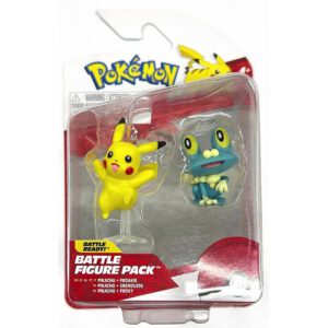 Figura Estatica Pokemon – Jazwares – Battle Figure Pack - Pikachu & Froakie