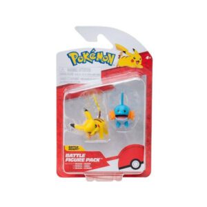 Figura Estatica Pokemon – Jazwares – Battle Figure Pack - Pikachu & Mudkip