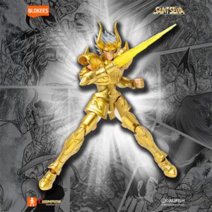 Figura Armable Los Caballeros del Zodiaco (Saint Seiya) – Blokees: Champion Series – "Champion Class #10" – Capricornio Shura – (Manga Settings)