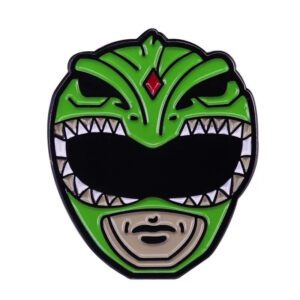 Accesorio Pin Serie/Pelicula - Mighty Morphin Power Rangers - Casco Power Ranger Verde (Green Ranger)
