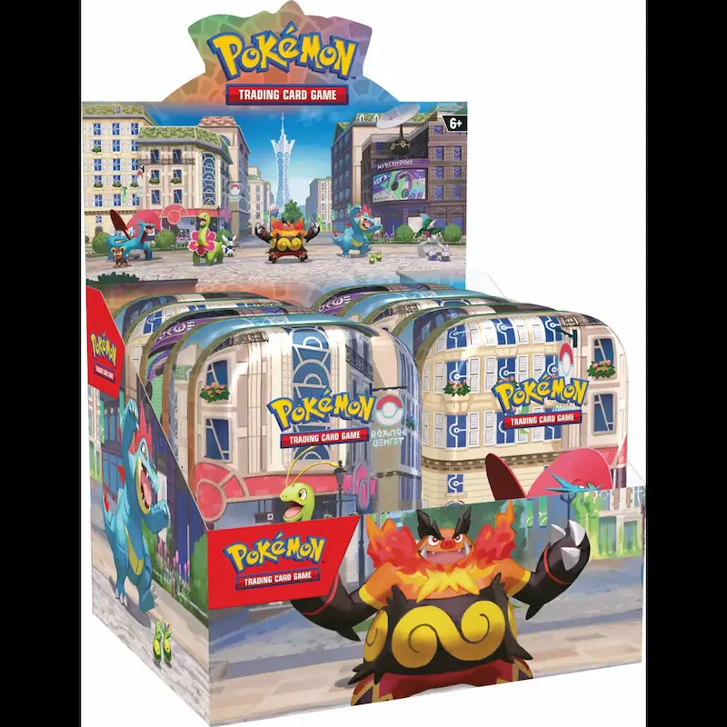 Juego de Mesa - Pokemon TCG - Mega Evolution - Luminose City - Mini Tin - INGLES