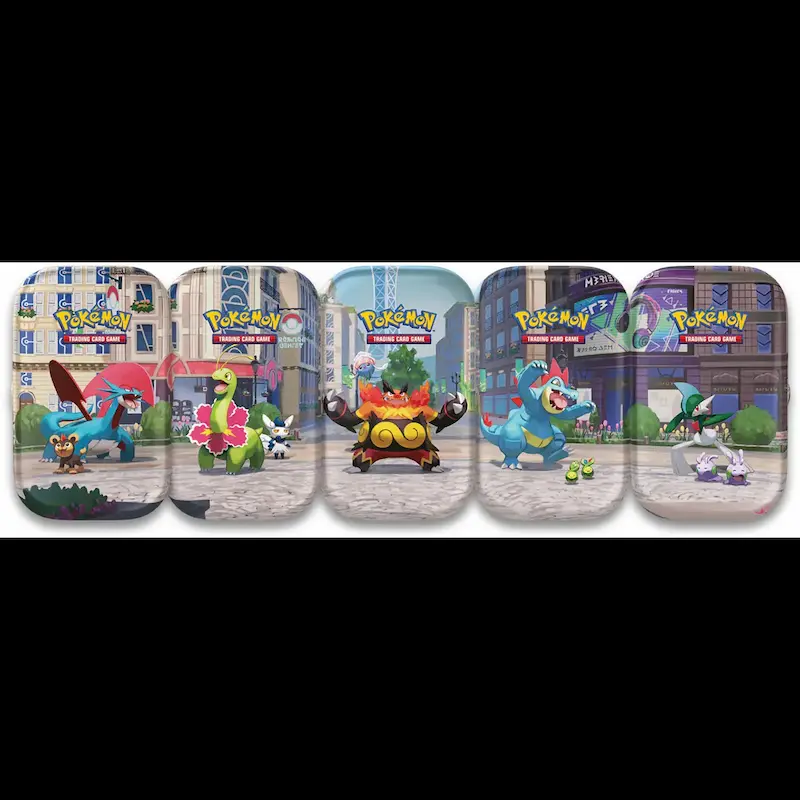 Juego de Mesa - Pokemon TCG - Mega Evolution - Luminose City - Mini Tin - INGLES - Imagen 2