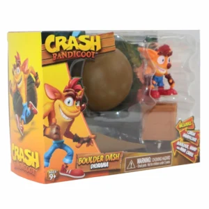Figura Estatica Crash Bandicoot - Head Star - Set Diorama Boulder Dash 2.5”