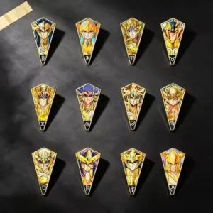 Accesorio Pin Serie - Saint Seiya - 12 Caballeros dorados (12 piezas individuales)