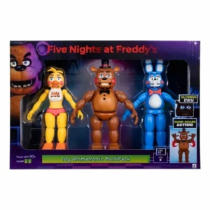 Figura Articulada Five Nights at Freddy’s- Jazwares – “Endo Series” – Classic Bonnie, Classic Chica & Classic Freddy