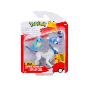 Figura Estatica Pokemon – Jazwares – Battle Figure Set – Suirtle, Absol & Skorupi