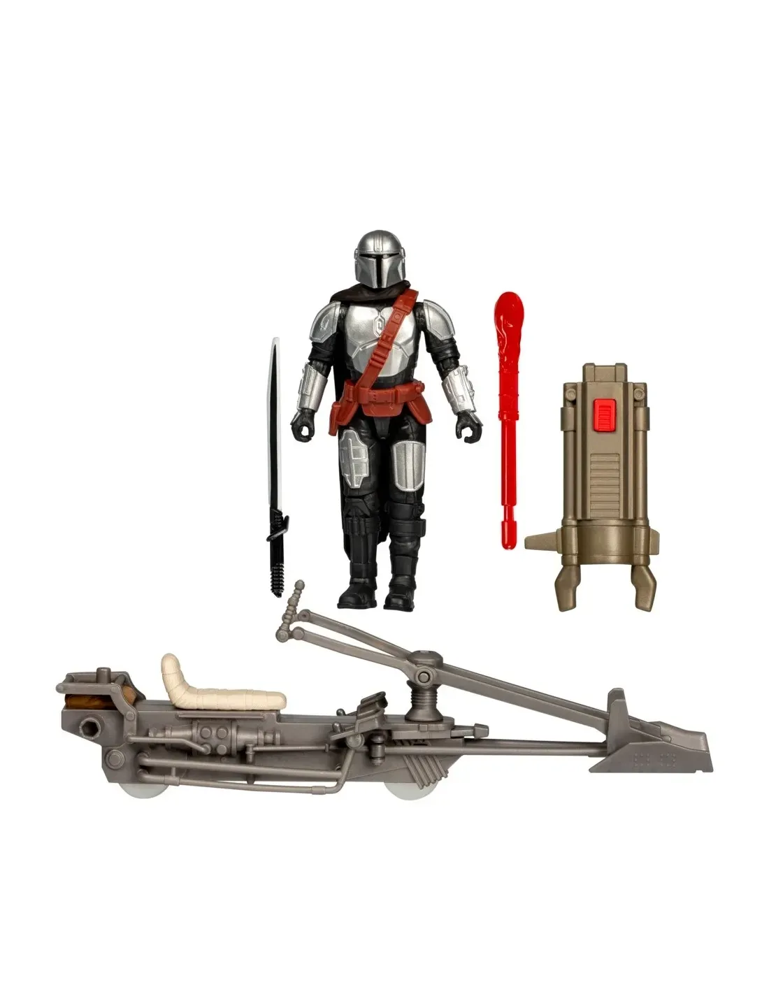Figura Articulada - Star Wars Epic World of Action - The Mandalorian y Speeder Bike - Imagen 2