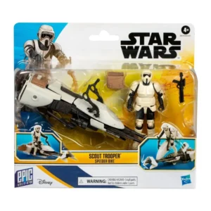 Figura Articulada - Star Wars Epic World of Action - Scout Trooper y Speeder Bike