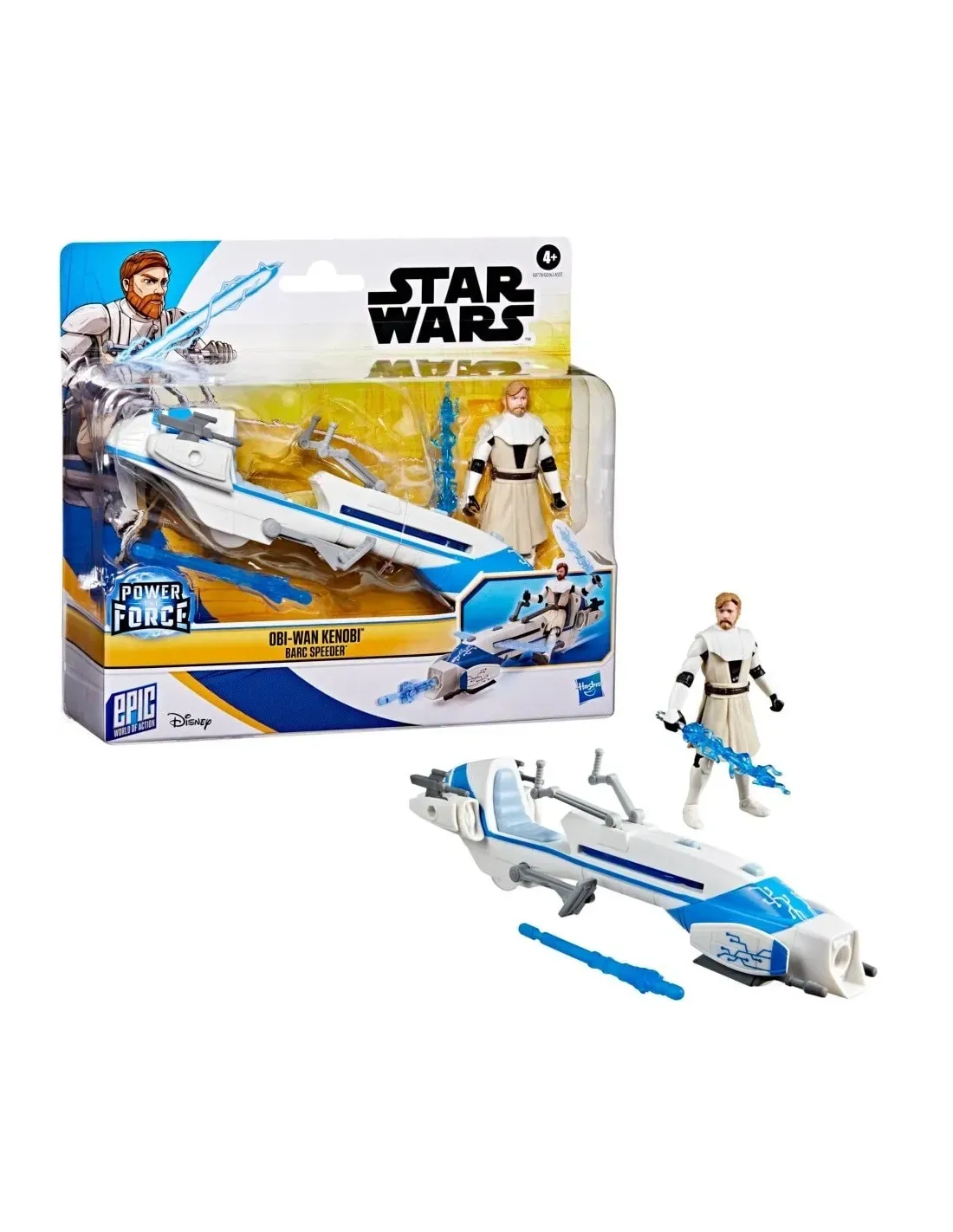 Figura Articulada - Star Wars Epic World of Action - Speeder Bike BARC Obi-Wan Kenobi - Imagen 3