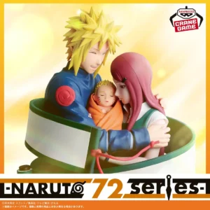 Figura Estatica Naruto Shippuden - Vibration Stars: Naruto 72 "Serie-53" -Namikaze Minato - Uzumaki Kushina - Uzumaki Naruto